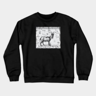 Basic Goat Anatomy Crewneck Sweatshirt